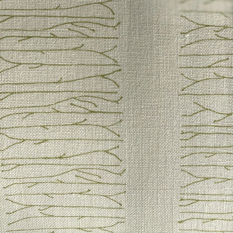 Twiggy Vert Tendre on Natural Fabric Sample