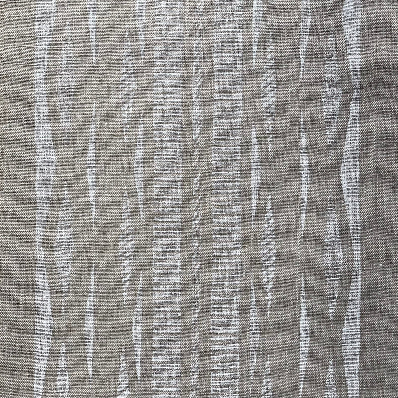 Willow Mesh White on Natural Fabric Sample