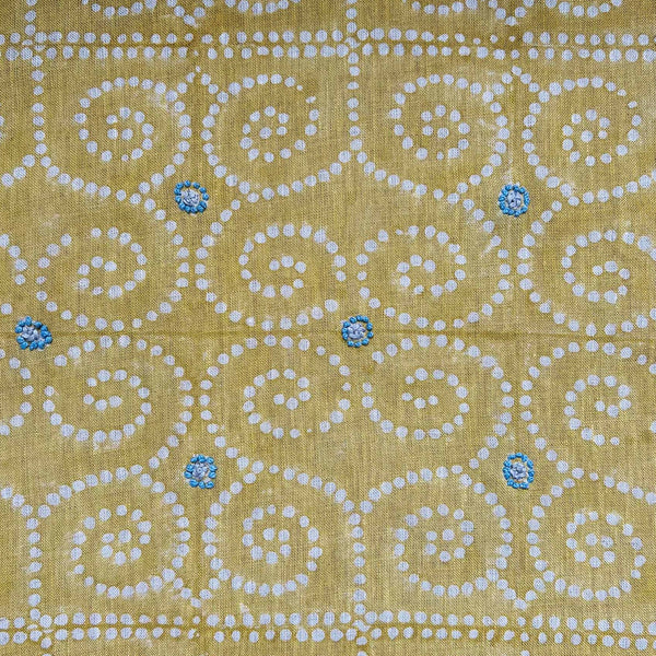 Anushka Mustard Yellow Embroidered Fabric Sample