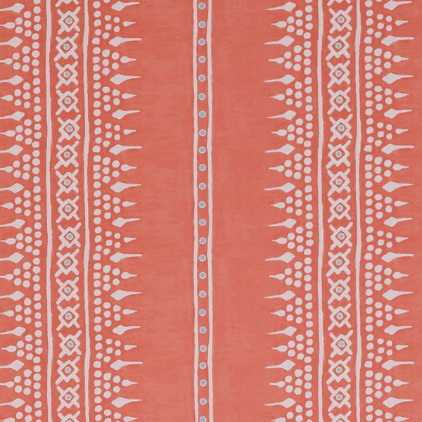 Bela Stripe Coral Wallpaper