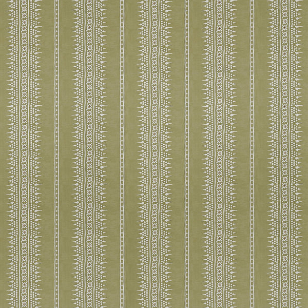 Bela Stripe Olive Green Wallpaper Sample