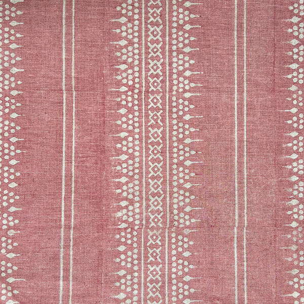 Bela Stripe Berry Blush Fabric Sample