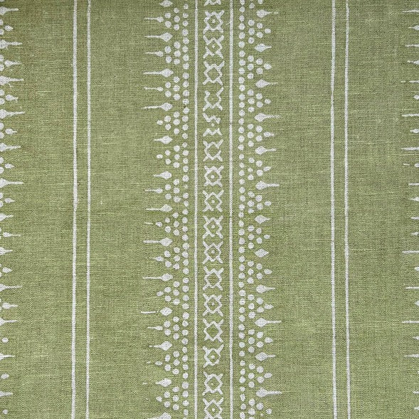 Bela Stripe Olive Green Fabric Sample