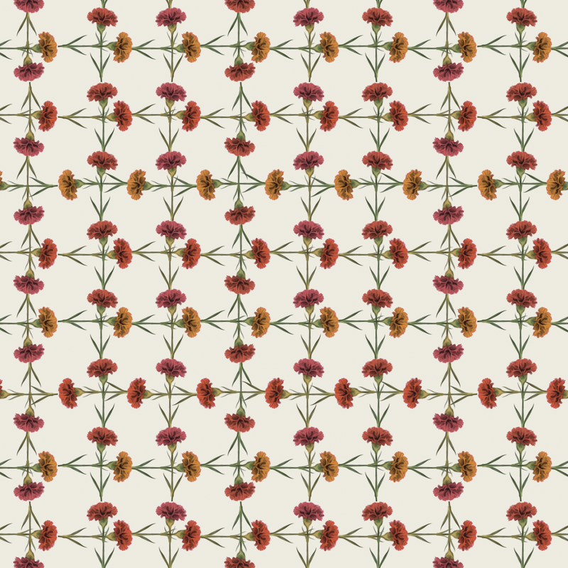 Clin Cross Strawberry and Orange Wallpaper Sample