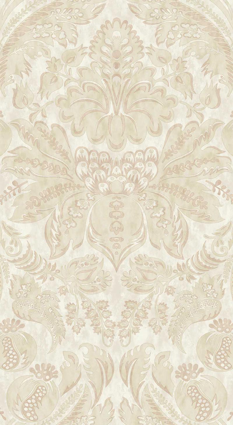 Damaskus Parchment Uncoated Jasmine Wallpaper Sample