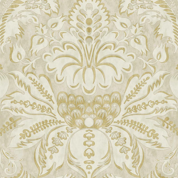 Damaskus Grand Ochre Wallpaper Sample