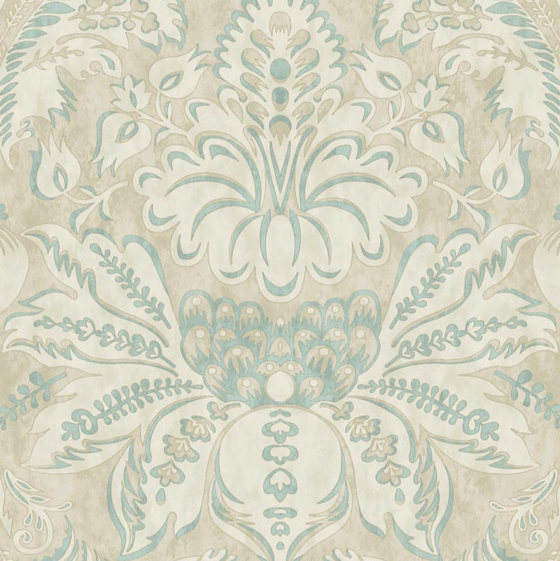 Damaskus Grand Persian Blue Wallpaper Sample