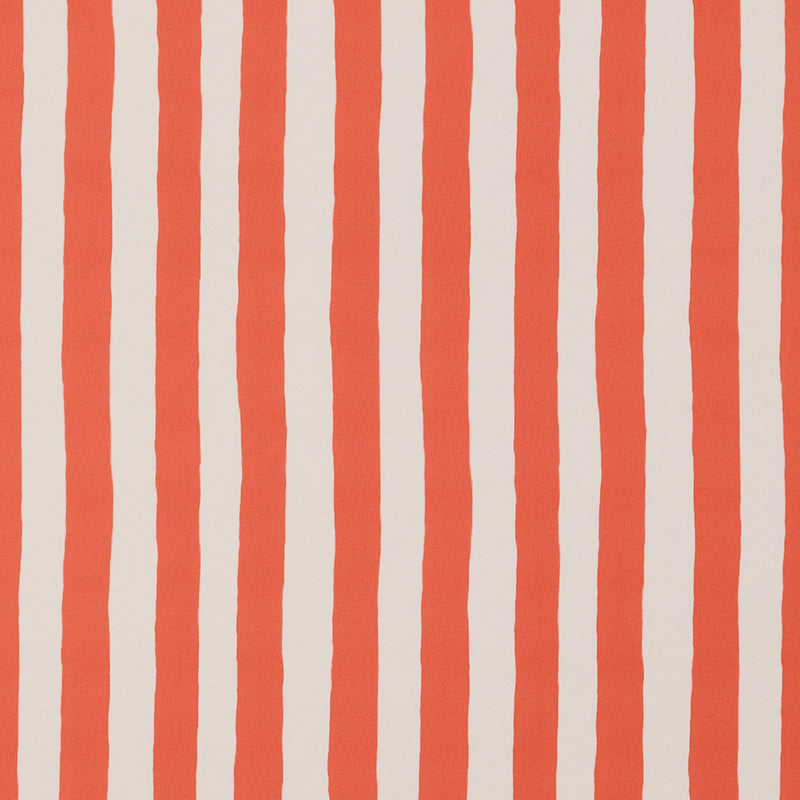 Ida Stripe Coral Wallpaper