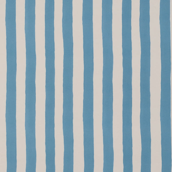 Ida Stripe Denim Blue Wallpaper