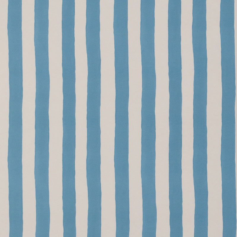 Ida Stripe Denim Blue Wallpaper