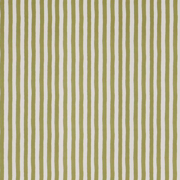 Ida Stripe Olive Green Wallpaper Sample