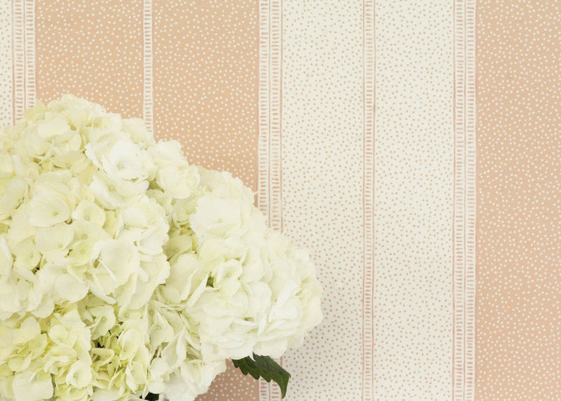 Canopy Stripe Blush Wallpaper