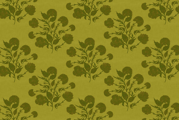 Anna Chartreuse Fabric Sample