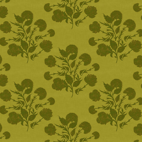 Anna Chartreuse Fabric Sample