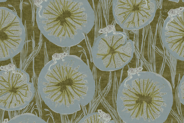 Billie Fern Green Fabric Sample