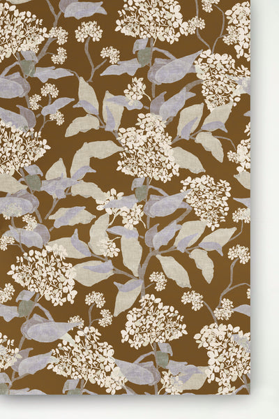 Grier Saddle Brown Wallpaper