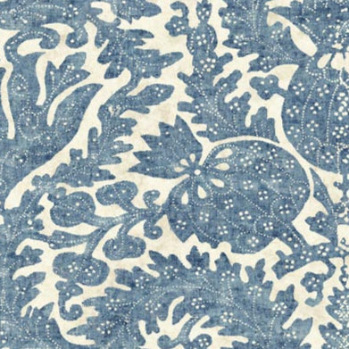 Pomegranate Grand Parchment Uncoated Original Blue Wallpaper Sample