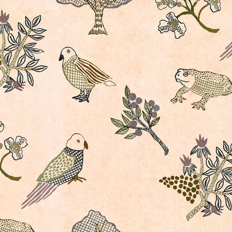 Mon Jardin Alabastor Wallpaper Sample