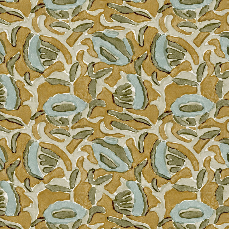 Marbella Turmeric Wallpaper Sample