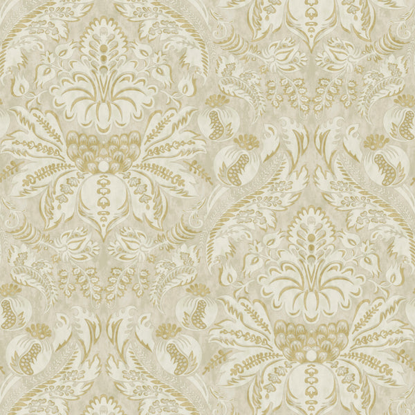 Damaskus Grand Ochre Wallpaper Sample