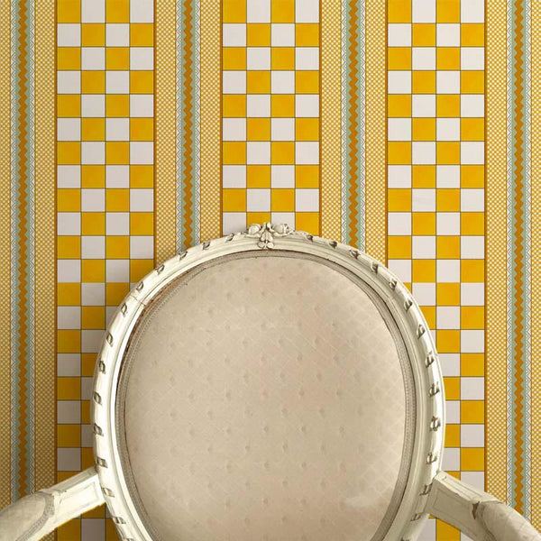 Double Check Yellow Wallpaper