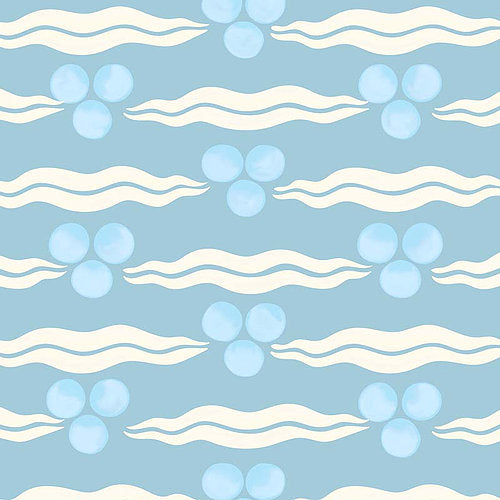 Chintamani Light Blue Wallpaper Sample