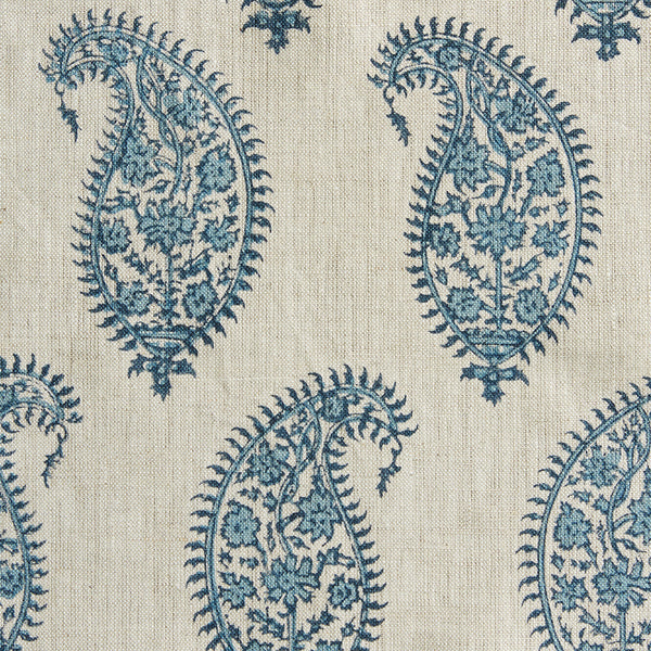 Paisley Azure Fabric Sample