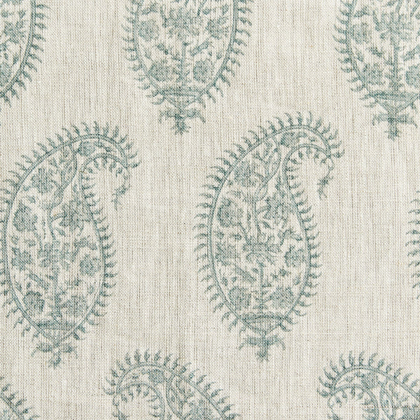 Paisley Celadon Fabric Sample